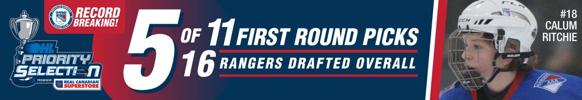 Rangers Set OHL Draft Record